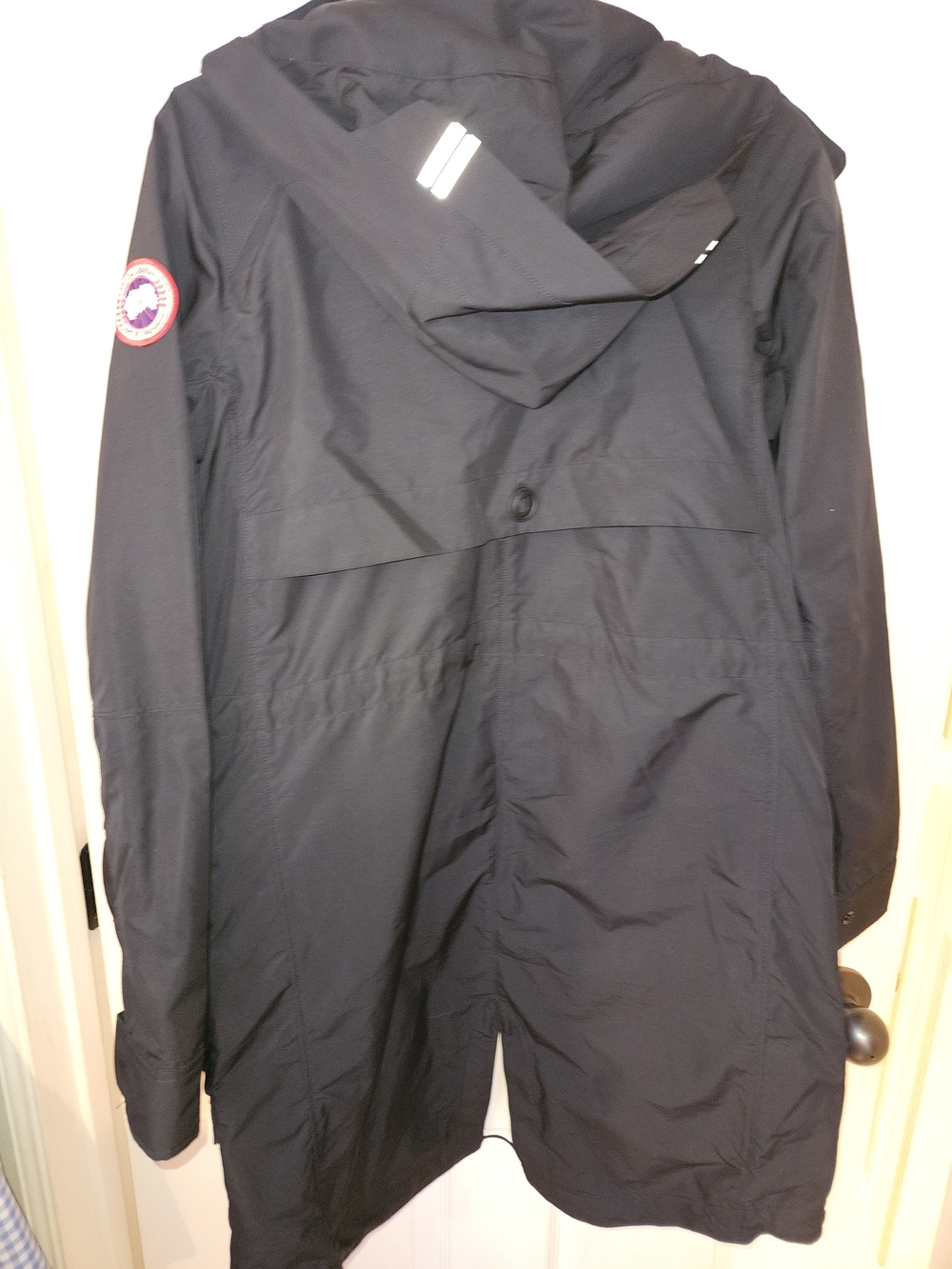 Canada Goose Navy Hooded Parka (Back View)